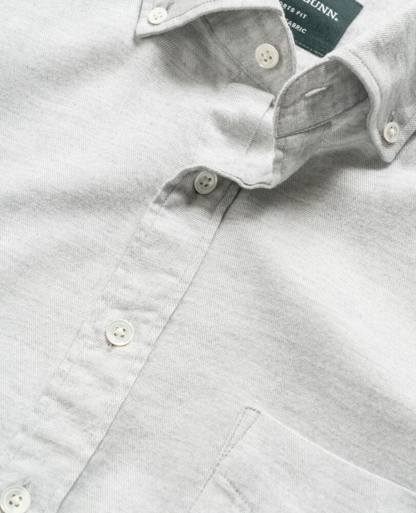 Barrhill Sports Fit Shirt, ASH, Detail 2