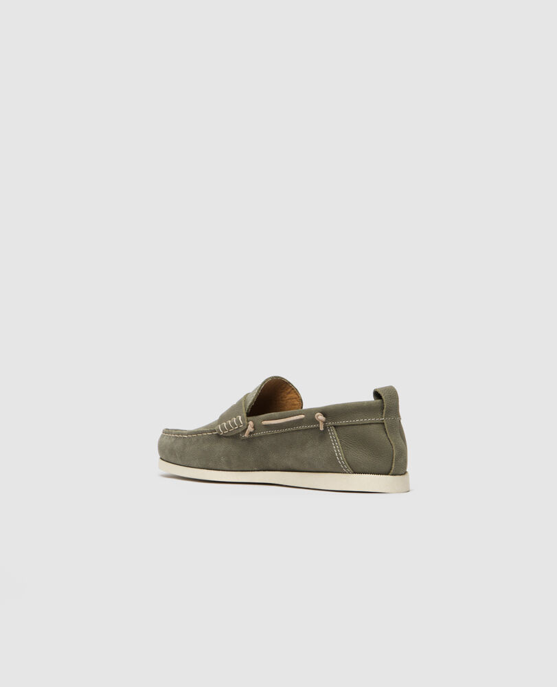 Victoria Loafer, OLIVE, Flat Lay