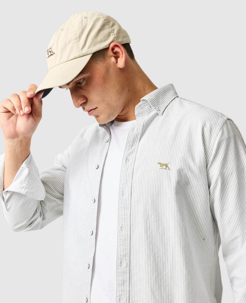 Gunn Oxford Stripe Sports Fit Shirt, EUCALYPTUS, Detail 3