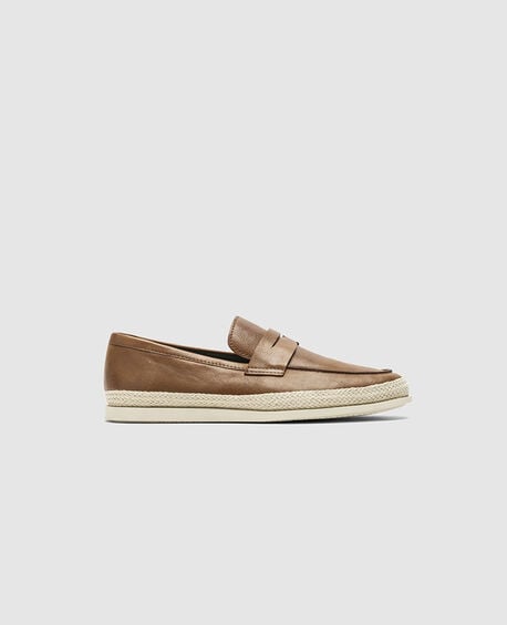 Huaraki Jute Loafer, COGNAC