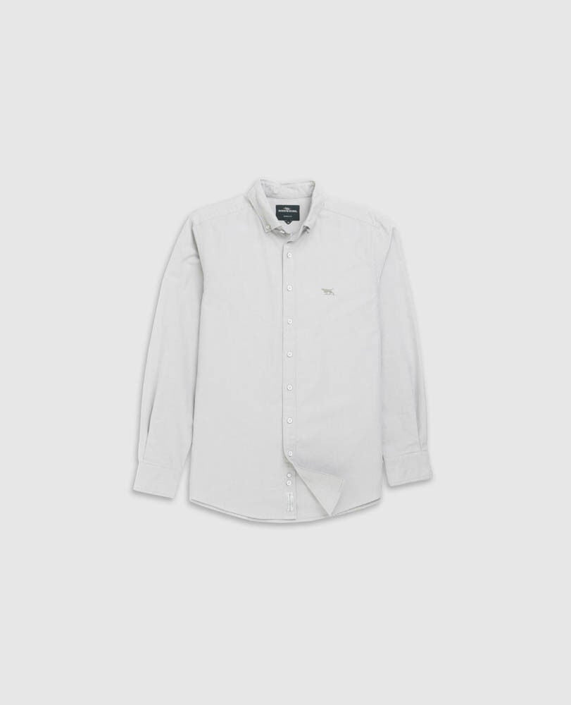 Gunn Oxford Sports Fit Shirt, EUCALYPTUS, Flat Lay
