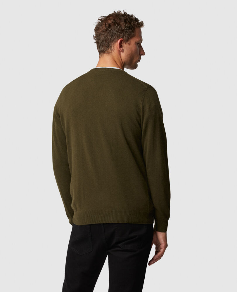 Queenstown Sweater, KHAKI, Back