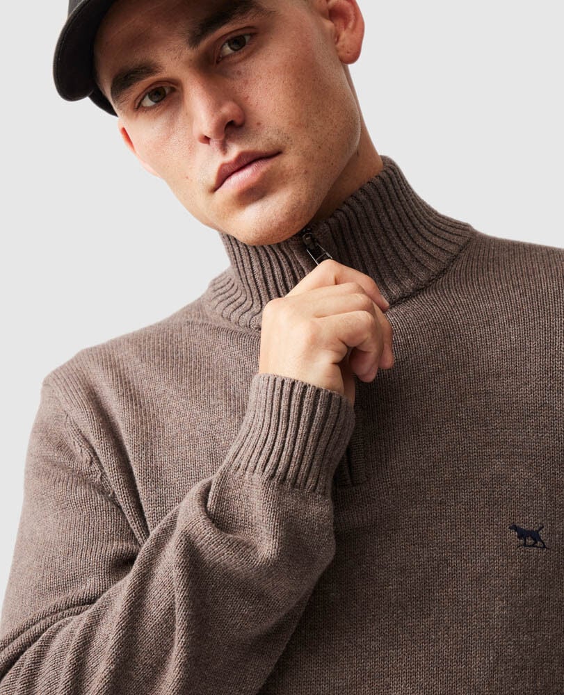 Merrick Bay Knit, NUTMEG, Flat Lay