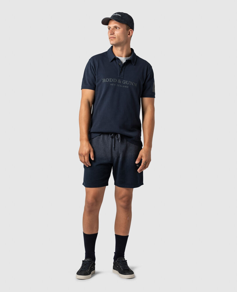 Alto Dip Dyed Pique 7" Resort Short, DEEP OCEAN, Off Front