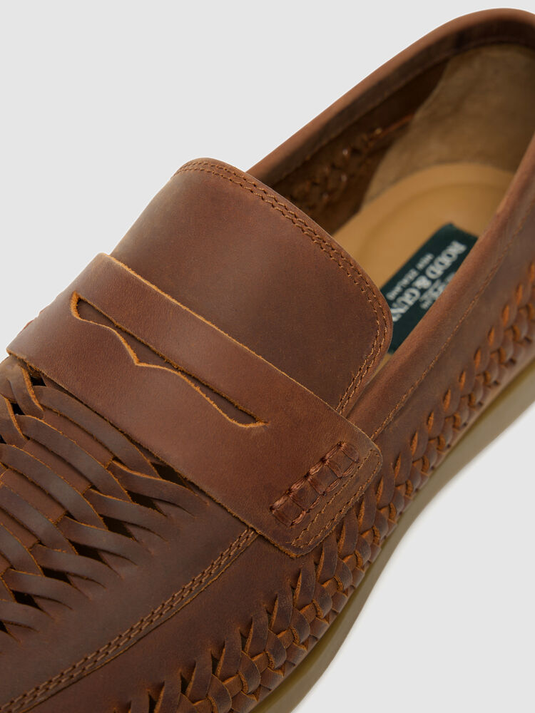 Gisborne Huarache Slip On, COFFEE, Detail 3