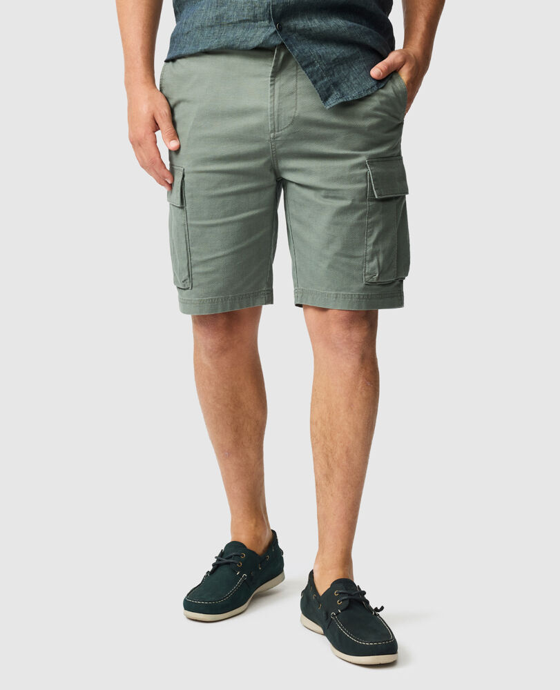Arkles Bay Utility 9" Short, ARMY, Front
