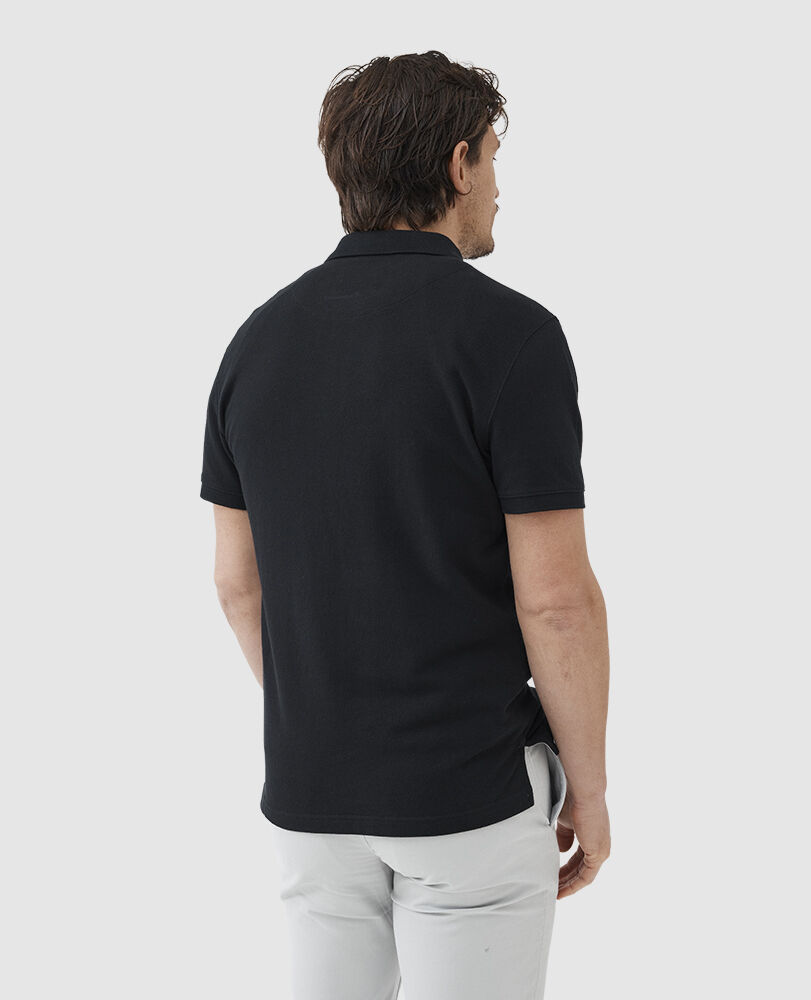 The Gunn Sports Fit Polo, ONYX, Back