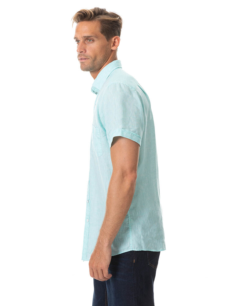 Chemise slim Ellerslie, MENTHE VERTE, Back