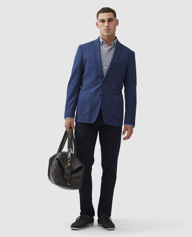 Everline Sports Fit Jacket, CERULEAN BLUE, Off Front