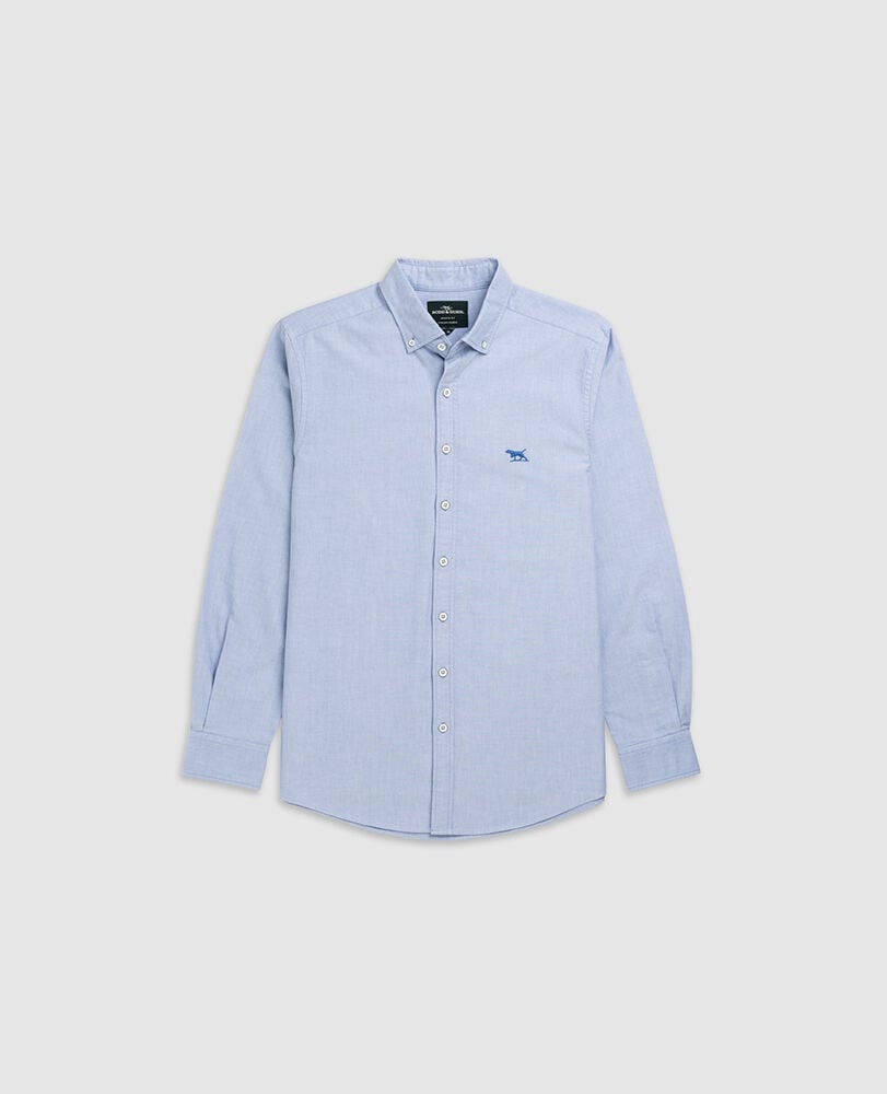 Chemise slim en coton oxford Gunn, CIEL, Flat Lay