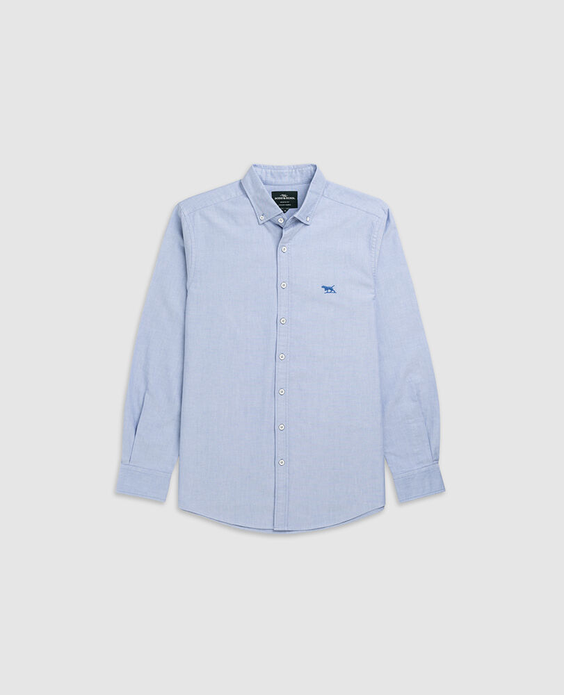 Chemise slim en coton oxford Gunn, CIEL, Flat Lay