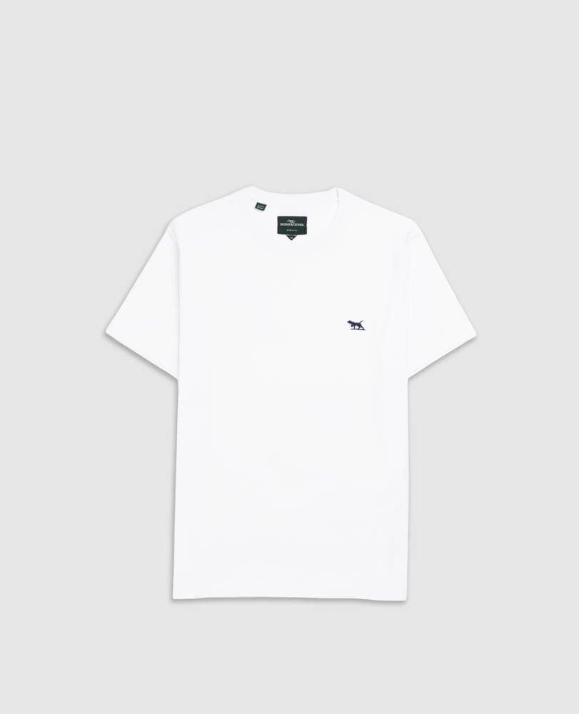 The Gunn T-Shirt , SNOW, Flat Lay