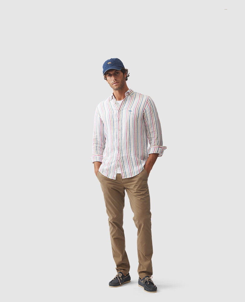 Gimmerburn Sports Fit Shirt, SNOW, Off Front