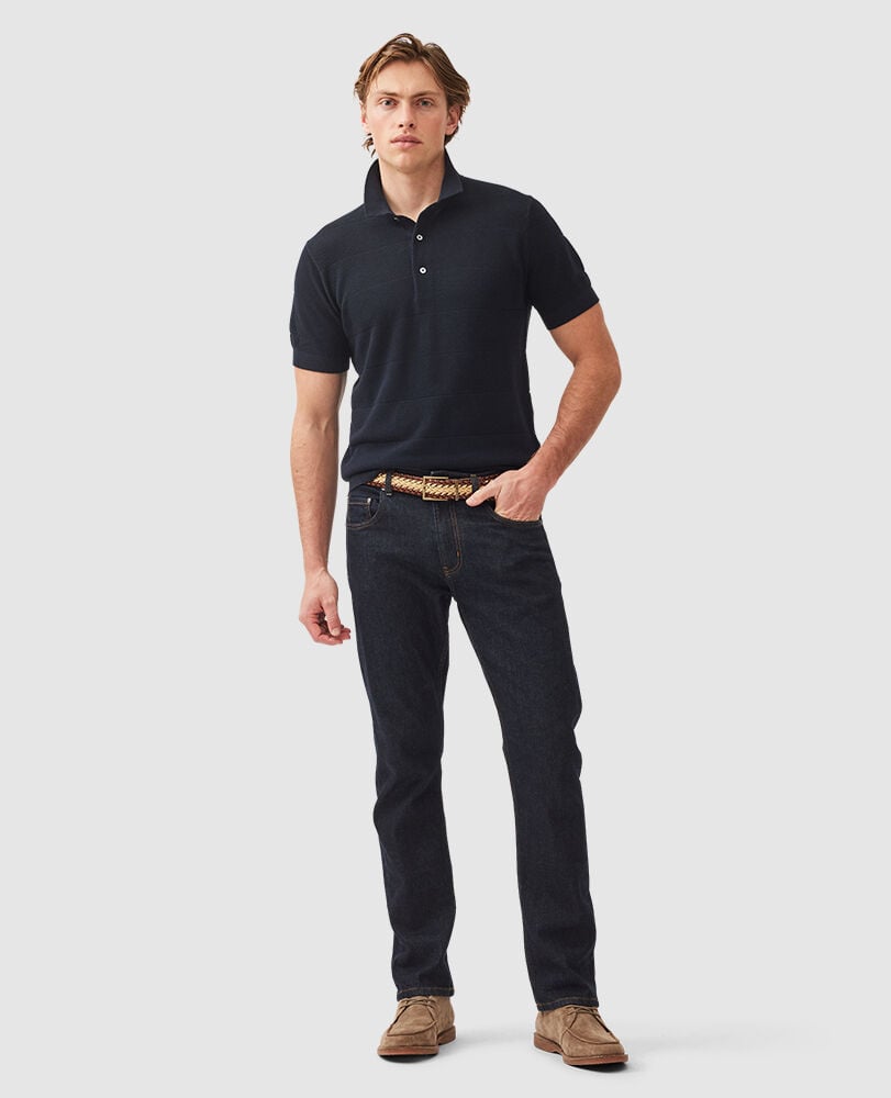 Masons Flat Knit, MIDNIGHT, Off Front