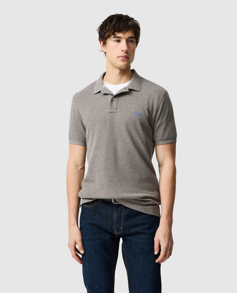 The Gunn Sports Fit Polo, MOCHA, Front