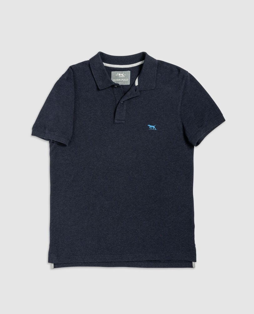 The Gunn Polo Personalised, NAVY, Flat Lay
