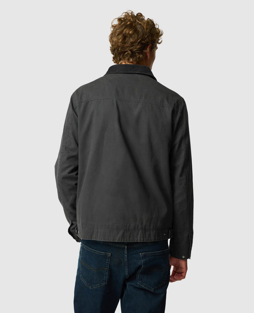 Rutherglen Jacket, PEWTER, Back