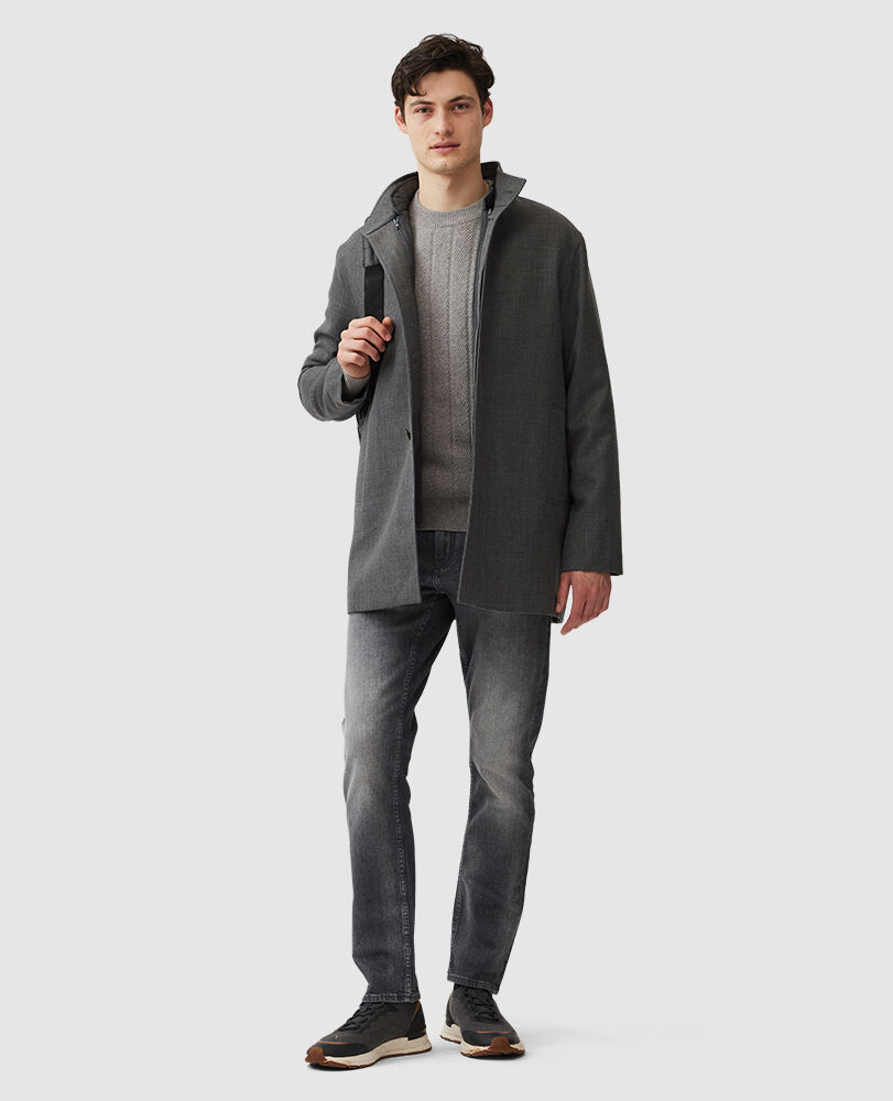 Arrow River Knit, GREY MARLE, Off Front
