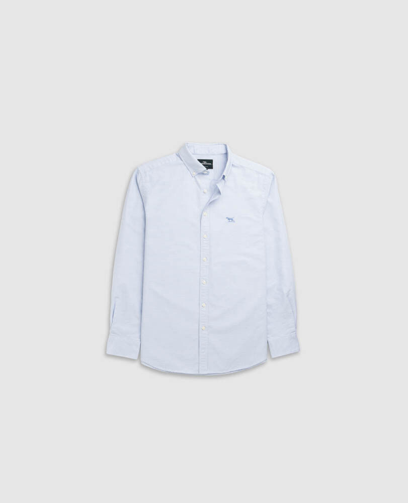 Gunn Oxford 2 Sports Fit Shirt, POWDER BLUE, Detail 2