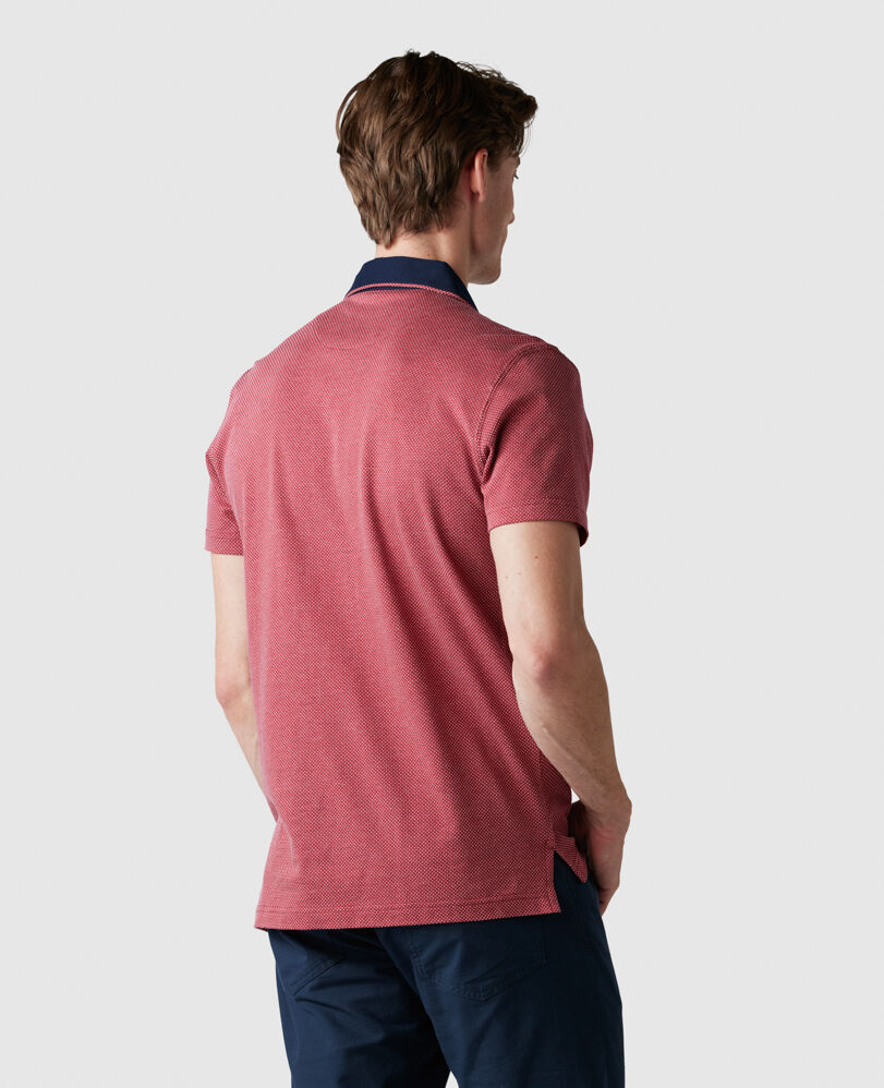 Stanley Point Sports Fit Polo, GARNET, Back
