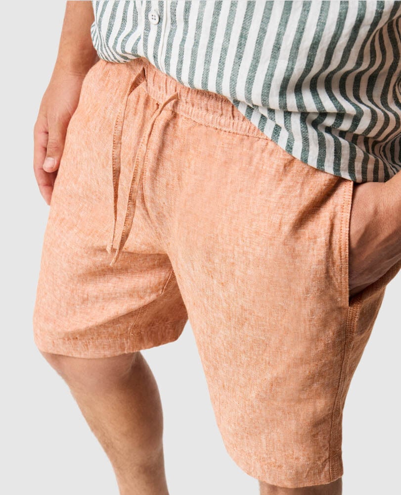 Linen 9" Resort Short, YAM, Flat Lay