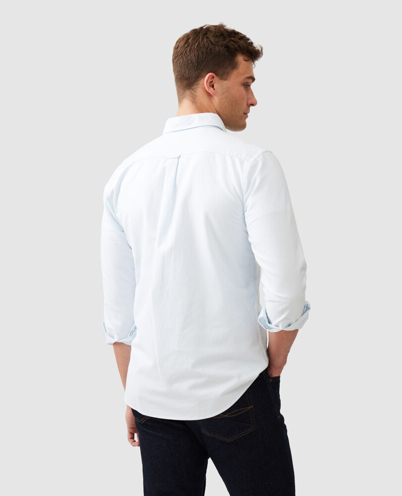 Gestreiftes Oxfordhemd Gunn mit sportlicher Passform, CAPRI, Back