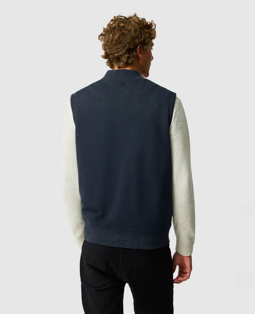 Woodside Vest, NAVY, Back