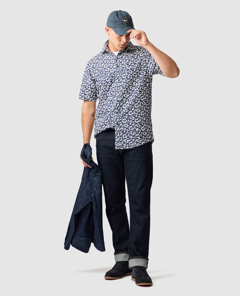 Jameison Bay Shirt, NAVY, Off Front