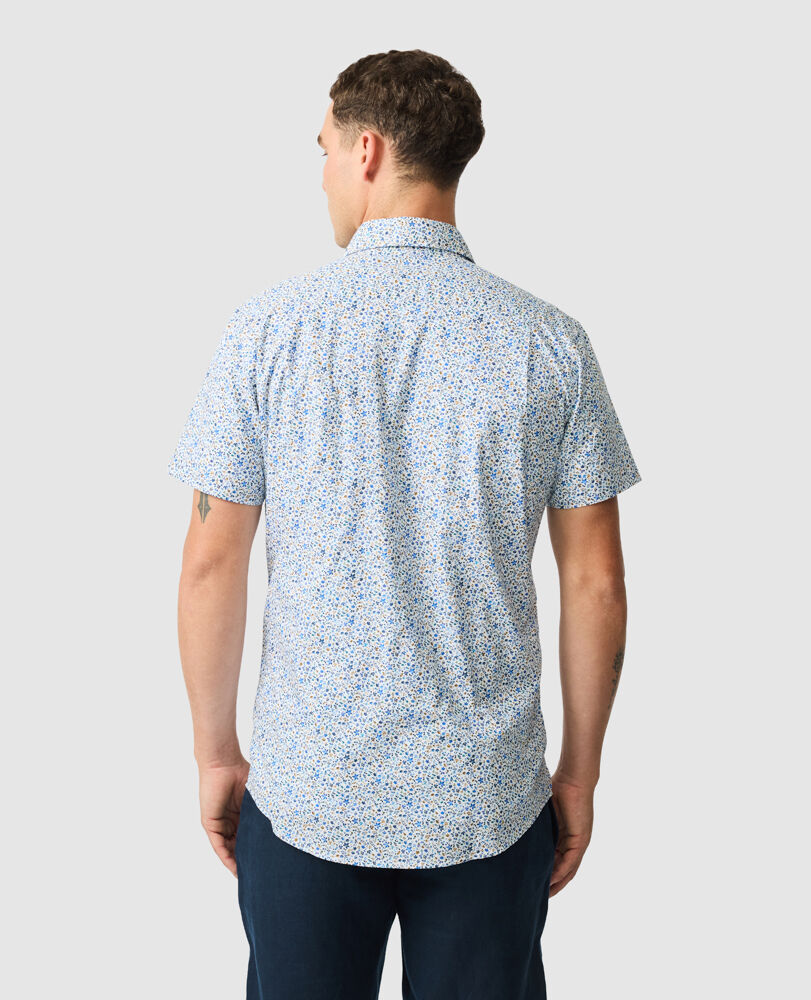 Gale Street Sports Fit Shirt, SNOW, Back