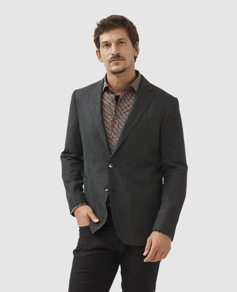 The Cascades Sports Fit Jacket, NERO, Front