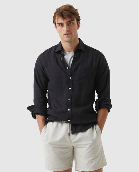 Seaford Sports Fit Shirt, BLACK SANDS