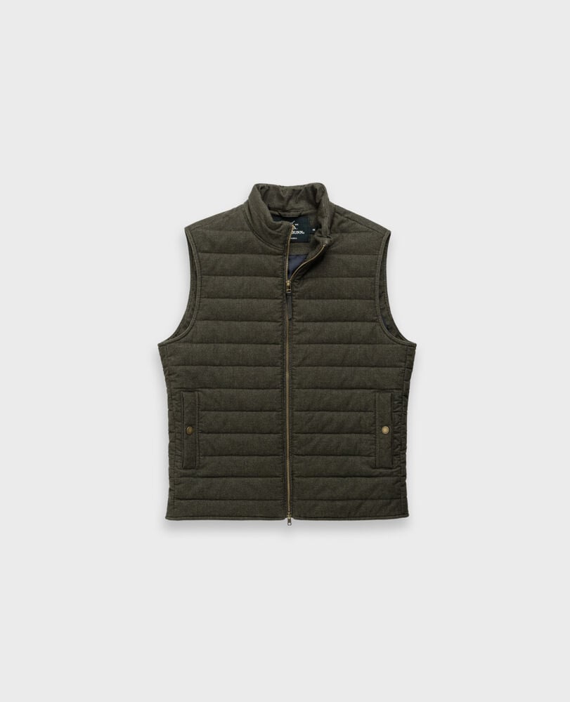 Dunedin Road Vest, MOSS, Flat Lay