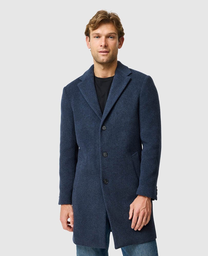 Colwood Coat, NAVY MARLE, Front