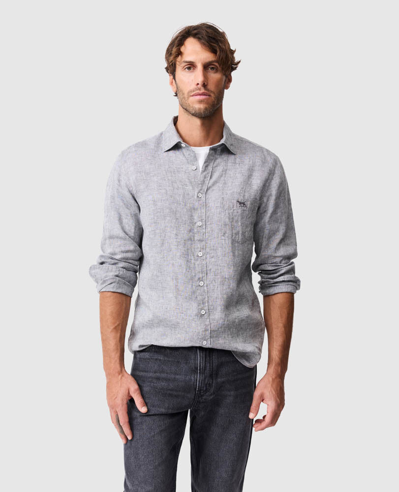 Coromandel 2 Sports Fit Shirt, SMOKE, Front