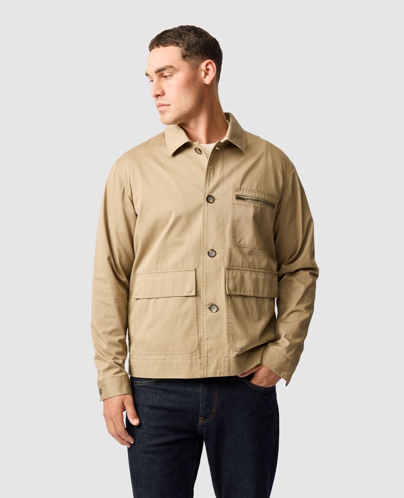 Woody Island Jacket, WHEAT, Front