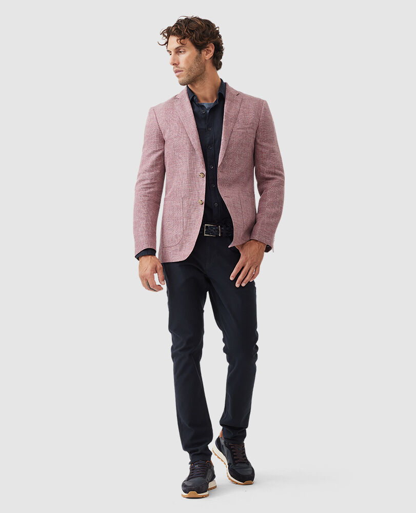 The Cascades Sports Fit Jacket, ROSE, Off Front