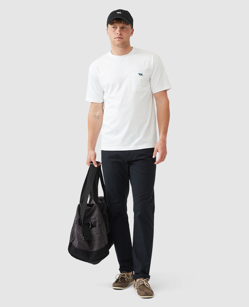Gunn Original Fit Tee, SNOW, Off Front