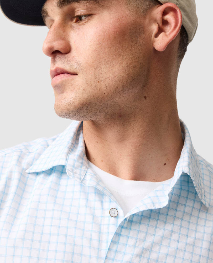Ashmore Place Sports Fit Shirt, SKY, Detail 3