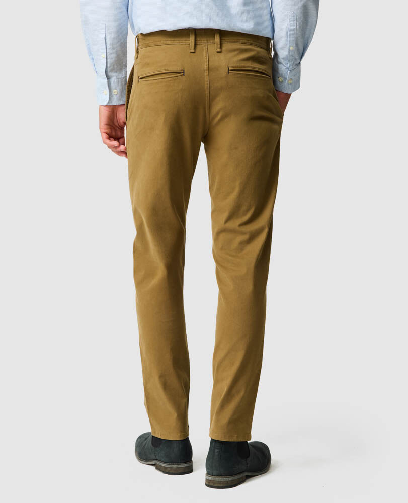 Pantalon chino Thomas Road 2.0, BRUN, Back