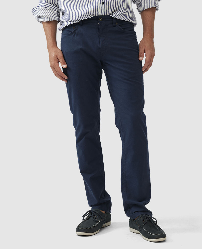 Jeans Gunn mit geradem Bein, NAVY, Front