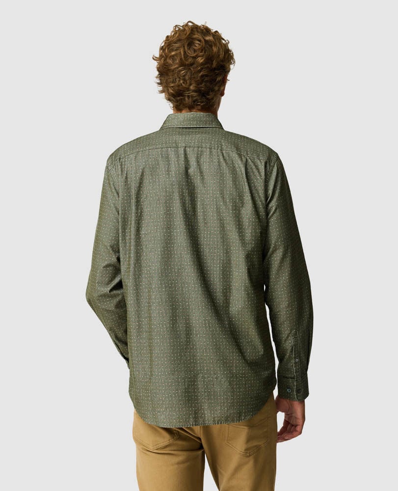 Little Jordan Spur Sports Fit Shirt, OLIVE, Back