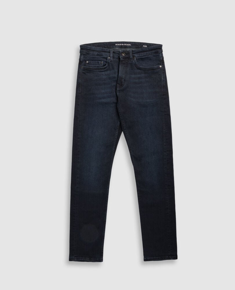 Weston Straight Italian Denim, BLUE BLACK, Flat Lay