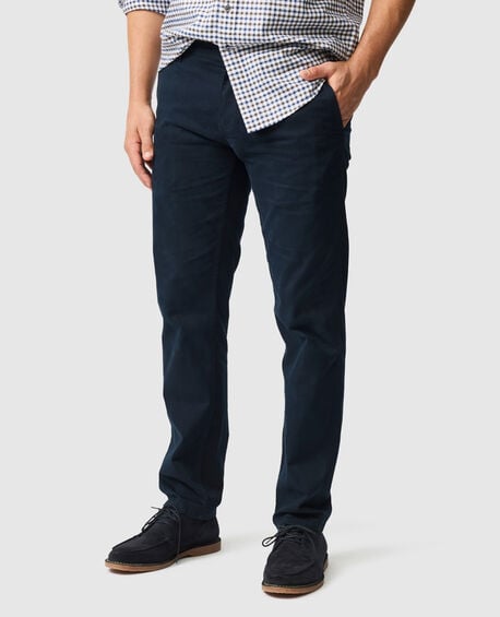 Pantalon chino droit thomas road, BLEU NUIT