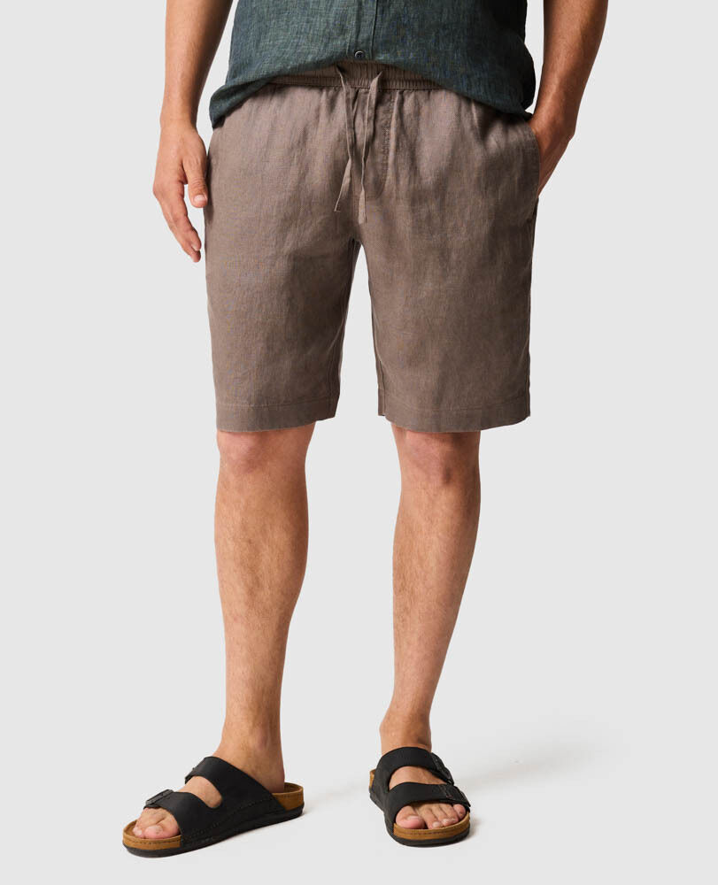 Linen 9" Resort Short, DRIFTWOOD, Front