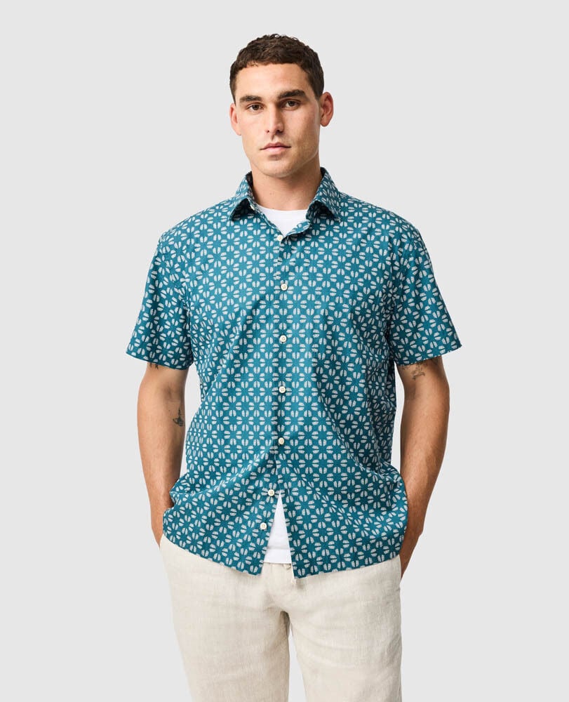 Crown Hill Shirt, BLUESTONE, Front