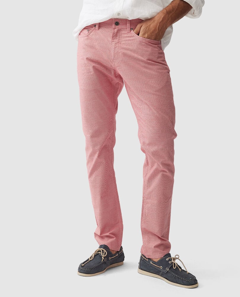 Gunn Straight Fit Jean, CORAL, Front