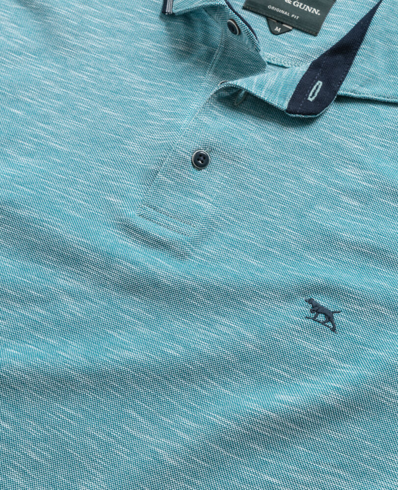 Palm Heights Polo, TEAL, Detail 2