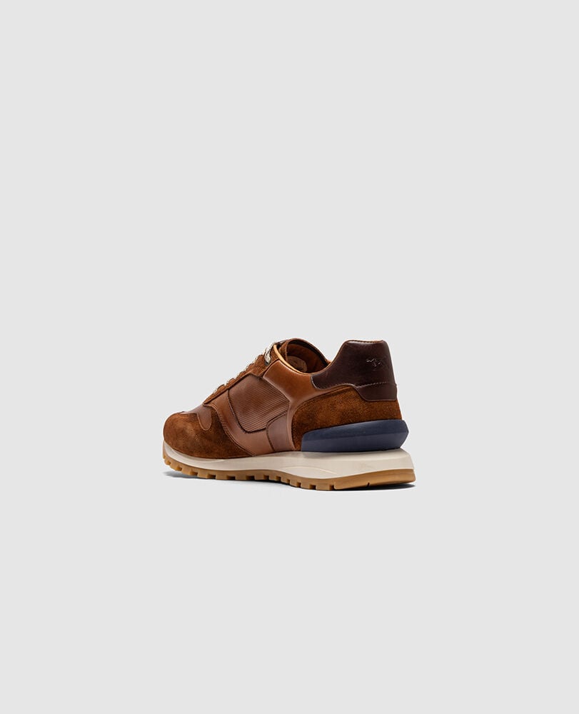 Quarry Hill Sneaker, COGNAC, Flat Lay