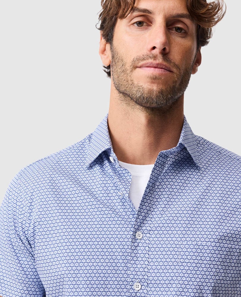 Blumine Sports Fit Shirt, INDIGO, Detail 3