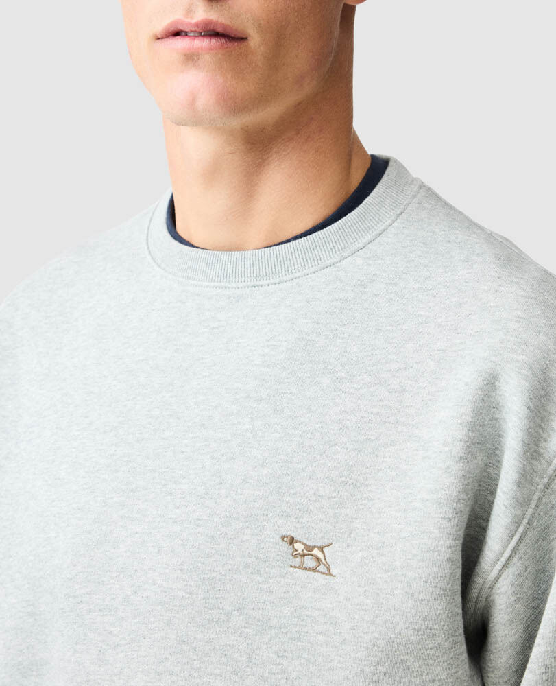 Otago Crew Neck Sweat, SLATE, Detail 3